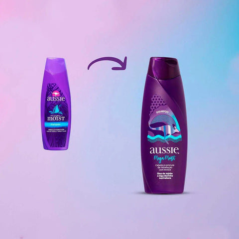 Shampoo Aussie Mega Moist 180Ml