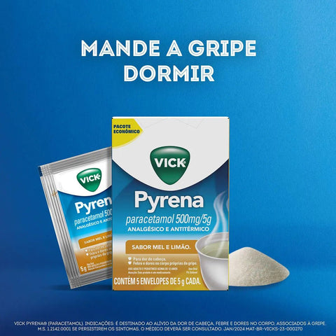 Vick Pyrena  Sabor Mel e Limão - Sachê - 5g