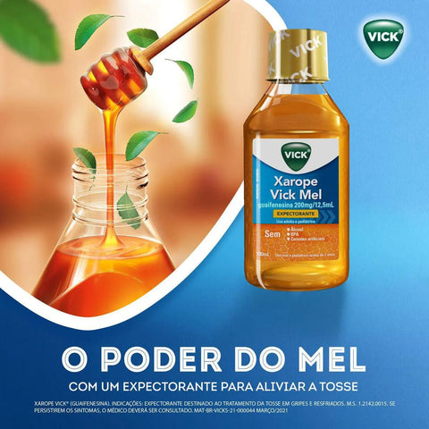 Vick Xarope Expectorante Sabor Mel - Xarope - 100 mL