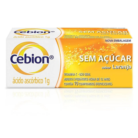 Vitamina C Cebion 1g - 10 Unidades - Efervescente