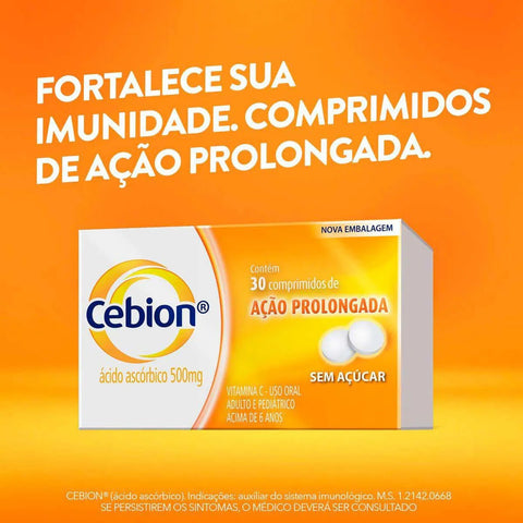 Vitamina C Cebion 500mg - 30 Unidades - Efervescente