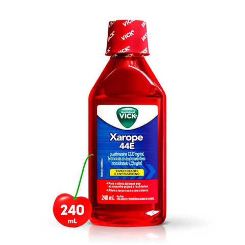 Xarope 44E 1,30mg/mL + 13,30mg/mL - 240 mL - Xarope