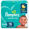Fralda Pampers Confort Sec Tamanho XXG - 16 Unidades
