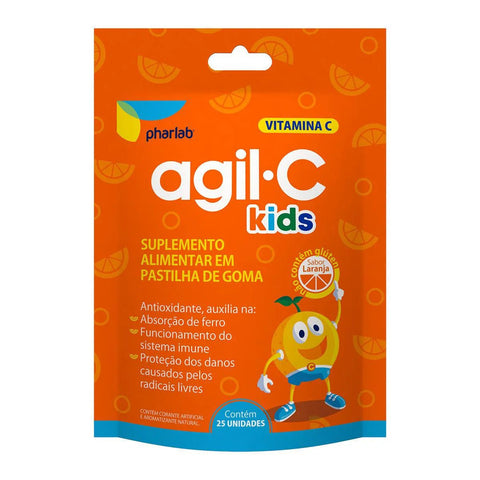 Vitamina C Agil C Kids 30mg - 25 Unidades - Goma