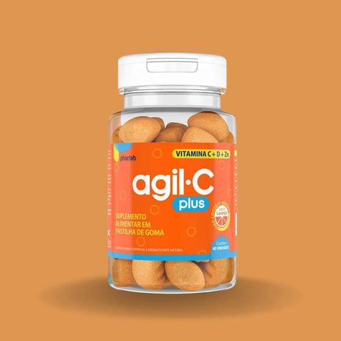 Vitamina C Agil C Plus 30mg + 5mcg + 2,5mg - 40 Unidades - Goma