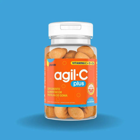 Vitamina C Agil C Plus 30mg + 5mcg + 2,5mg - 40 Unidades - Goma