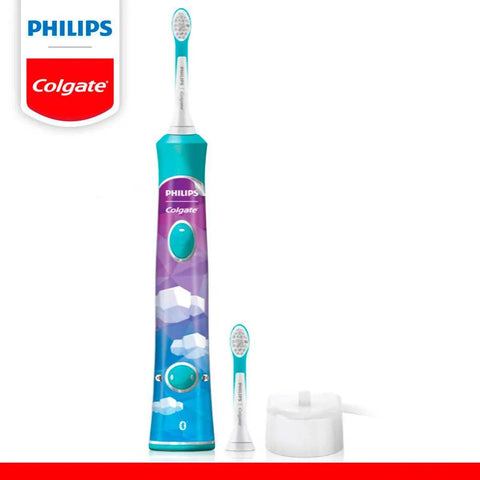 Escova de Dente Elétrica Kids Philips Colgate Sonicpro 3+ Anos, Recarregável, Bivolt