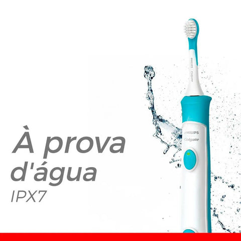 Escova de Dente Elétrica Kids Philips Colgate Sonicpro 3+ Anos, Recarregável, Bivolt