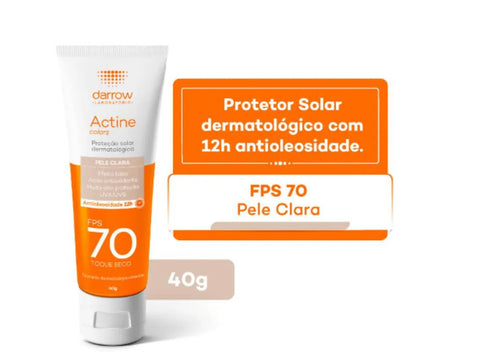 Actine Protetor Solar Facial Colors Pele Clara - FPS 70 - 40 g