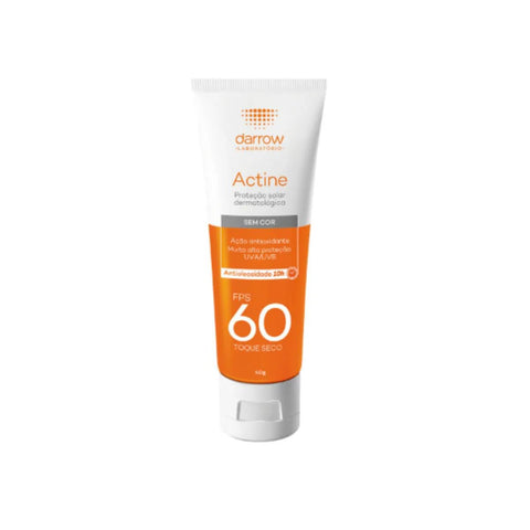 Actine Protetor Solar Facial Sem Cor - FPS 60 - 40 g
