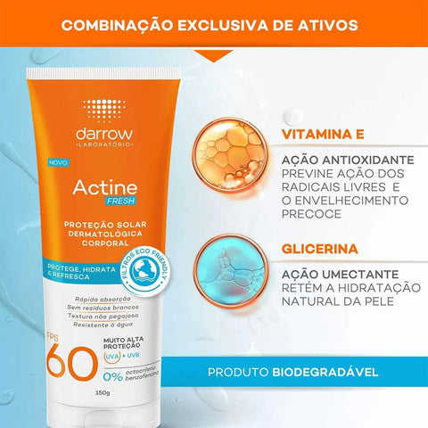 Actine Protetor Solar Fresh FPS 60 - 150 g