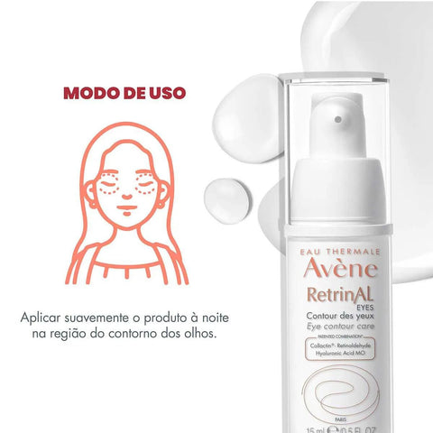 Creme Para O Contorno Dos Olhos Avène Retrinal Eyes 15ml