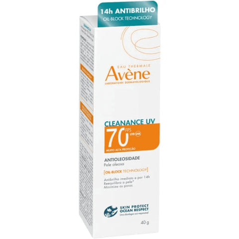 Protetor Solar Facial Avène Cleanance Antioleosidade - FPS 70 - 40 g