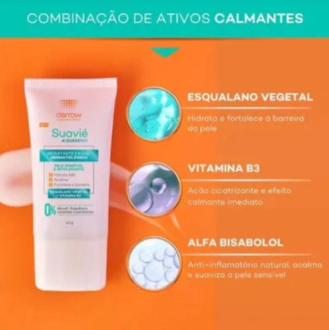 Darrow Suavié Aquasensi Hidratante Facial Dermatológico 40g