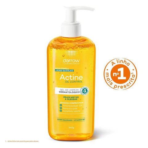 Gel de Limpeza Facial Actine Oil Control Peles Mistas A Oleosas 240g