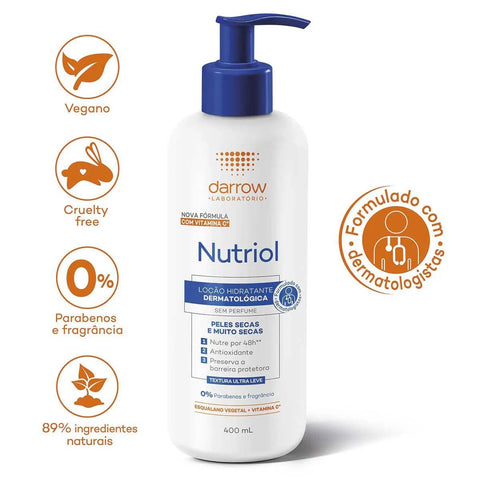 Hidratante Corporal Nutriol Darrow Sem Perfume 400ml