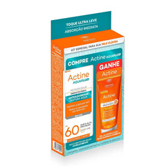 Kit Darrow Actine Protetor Solar Aquafluid + Gel de Limpeza FPS 60 - 40 g + 40 g