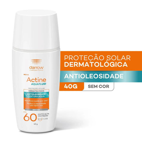 Protetor Solar Facial Actine Fluido Sem Cor - FPS 60 - 40 g