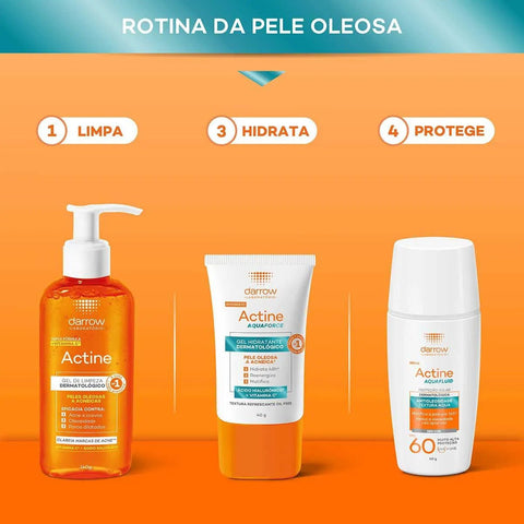 Protetor Solar Facial Actine Fluido Sem Cor - FPS 60 - 40 g