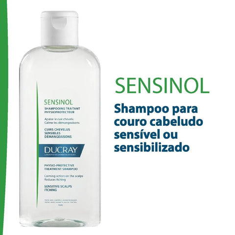 Shampoo Ducray Sensinol Para Couro Cabeludo Sensível Ou Sensibilizado 200Ml
