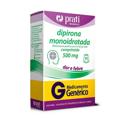 Dipirona Monoidratada (Prati-Donaduzzi) 500mg - 30 Unidades - Comprimido