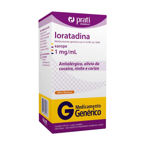 Loratadina (Prati-Donaduzzi) 1mg/mL - 100 mL - Xarope