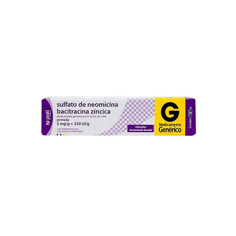 Sulfato de Neomicina + Bacitracina Zíncica (Prati-Donaduzzi) 5mg/g + 250UI/g - 15 g - Pomada