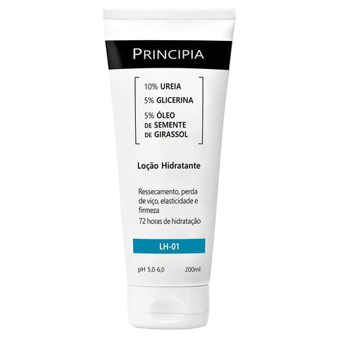 Loção Hidratante 10% Uréia + 5% Glicerina + 5% Oléo de Semente de Girassol Principia Skincare Lh - 01 Com 200ml