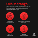 Camisinha Olla Sabor Morango Com 3 Unidades