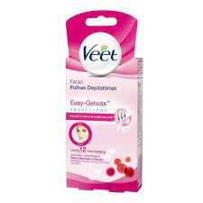 Cera Veet Cera Facial Pele Normal Com 12