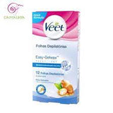 Cera Veet Fria Pele Delicada Com 12