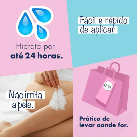 Cera Veet Fria Pele Delicada Com 12