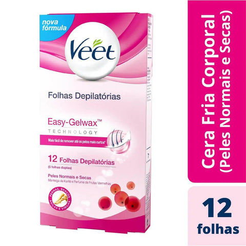 Cera Veet Fria Pele Normal Com 12