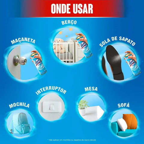Desinfetante Lysol Brisa Da Manhã Spray Com 354g