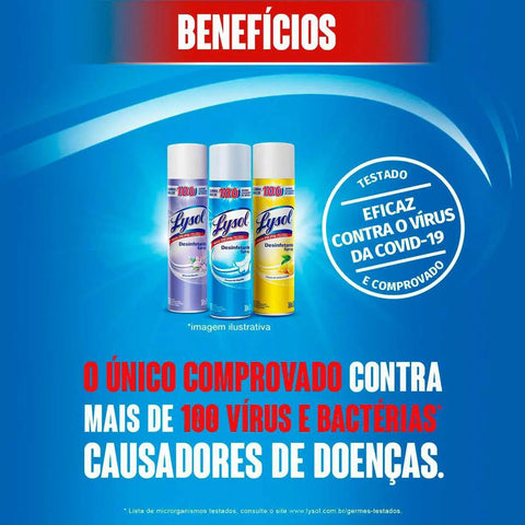 Desinfetante Lysol Brisa Da Manhã Spray Com 354g