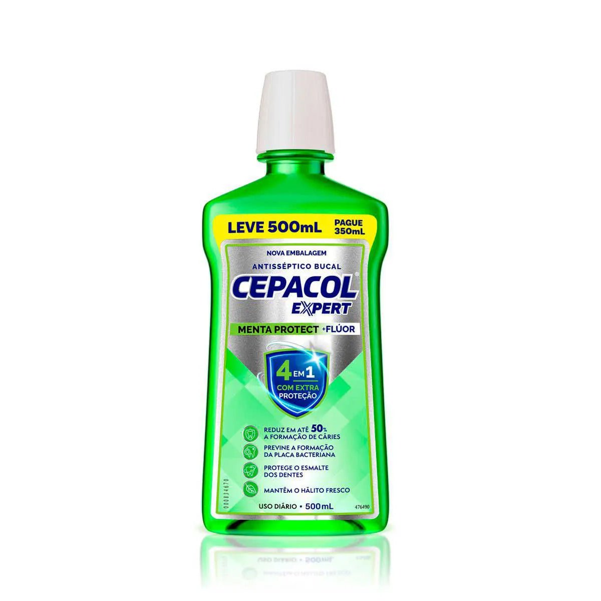 Enxaguante Bucal Cepacol Expert Menta Protect +Flúor 500ml – Pill ...