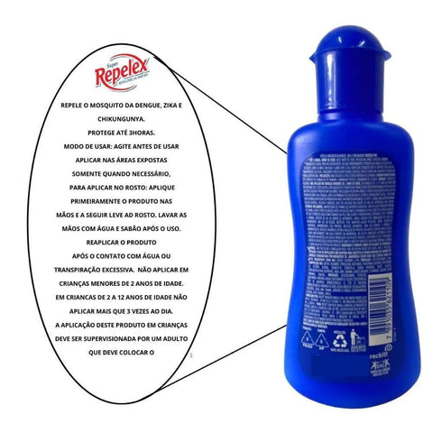 Loção Repelente de Insetos Super Repelex 100ml