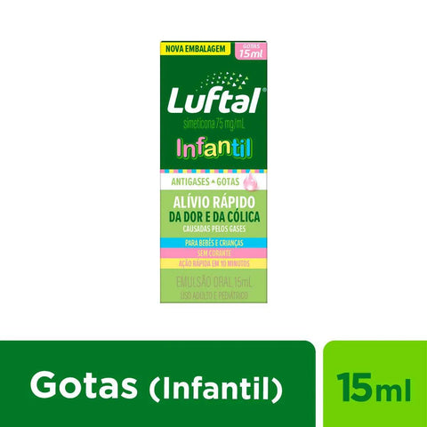 Luftal Infantil 75mg/mL - 15 mL - Gotas