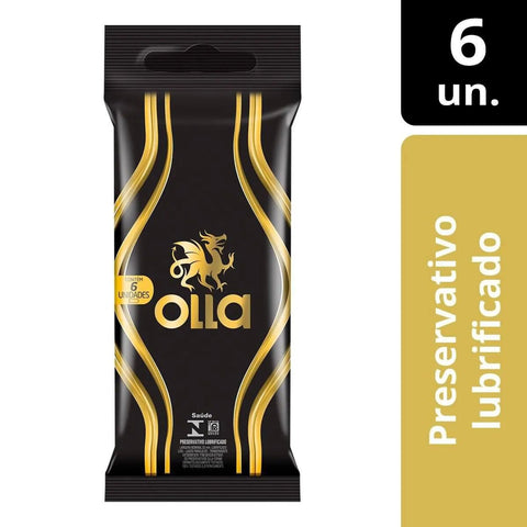 Preservativo Olla Lubrificado 6 Unidades