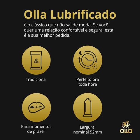 Preservativo Olla Lubrificado 6 Unidades