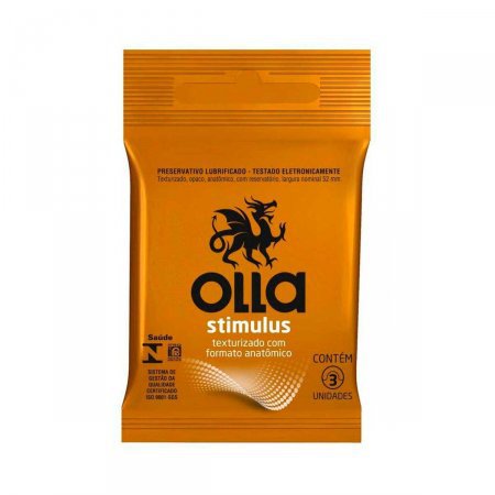 Preservativo Olla Stimulus Texturizado 3 Unidades