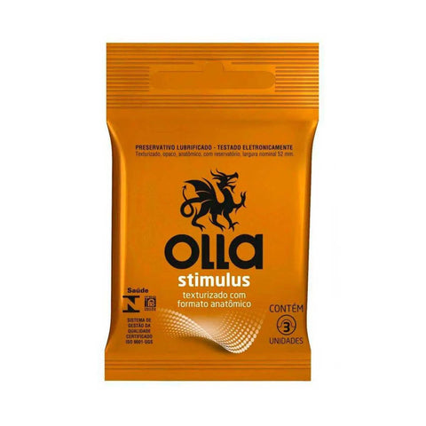 Preservativo Olla Stimulus Texturizado 3 Unidades