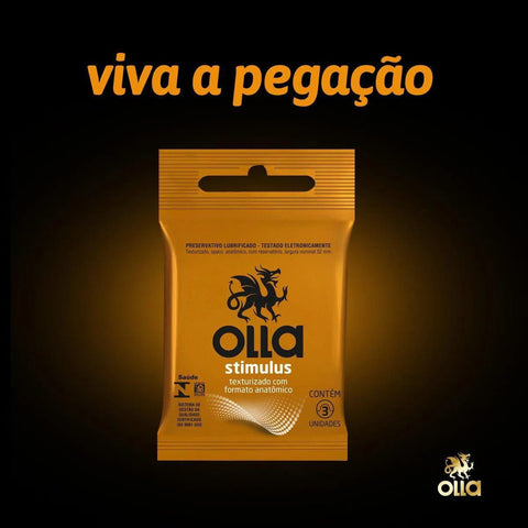 Preservativo Olla Stimulus Texturizado 3 Unidades