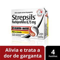 Strepsils  8,75mg - 4 Unidades - Pastilha