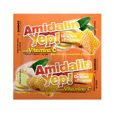 Amidalin Yep  Gengibre & Própolis - 5 Unidades - Pastilha