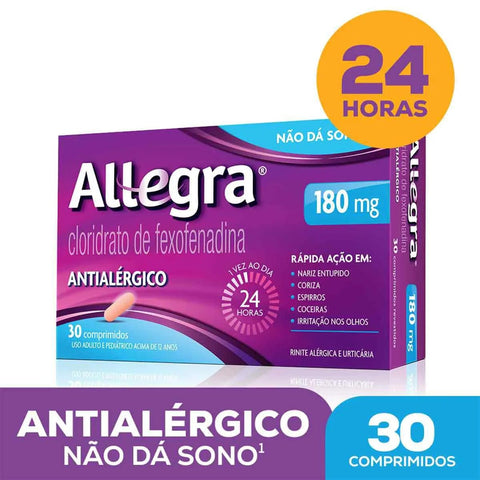 Allegra 180mg - 30 Unidades - Comprimido