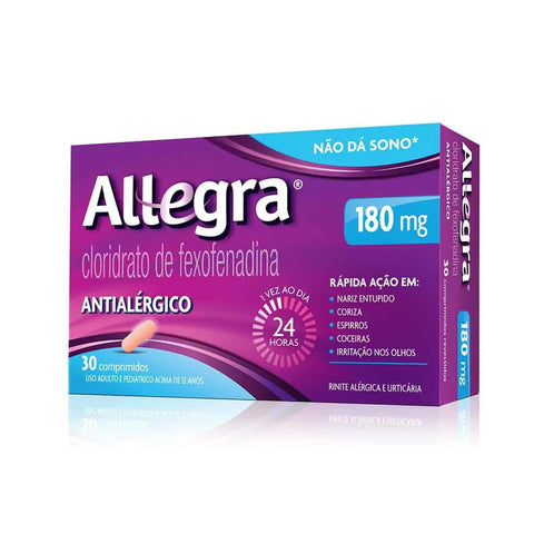 Allegra 180mg - 30 Unidades - Comprimido