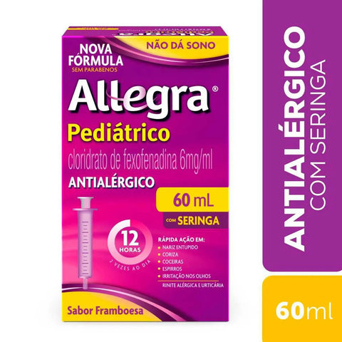 Allegra 6mg/mL - 60 mL - Suspensão