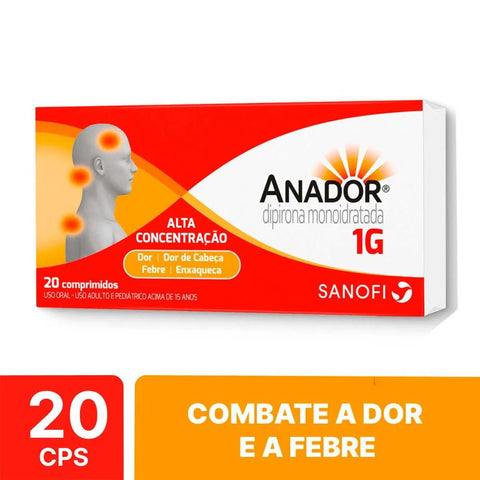 Anador 1g - 20 Unidades - Comprimido