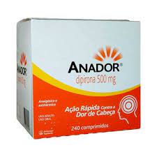 Anador  500mg - 4 Unidades - Comprimido (A1)